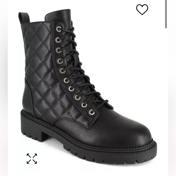 Combat Black Woman Boots Army Rock & Candy Lace Up 9.5 Barely Used Excellent con - Picture 1 of 7